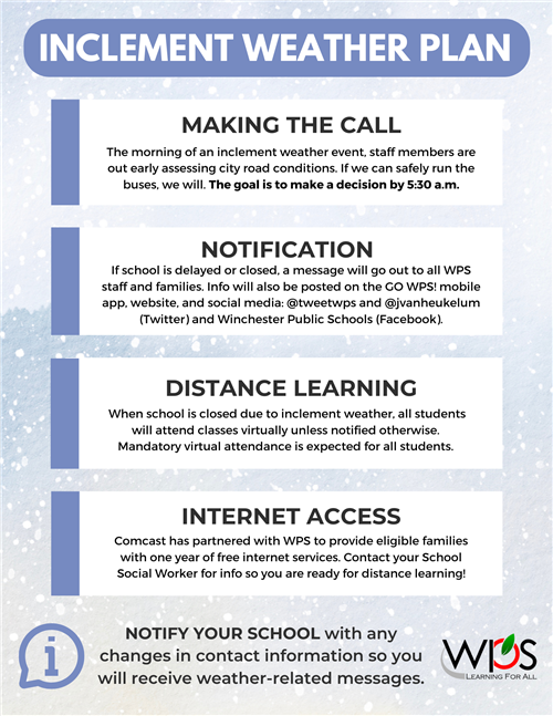 inclement weather plan
